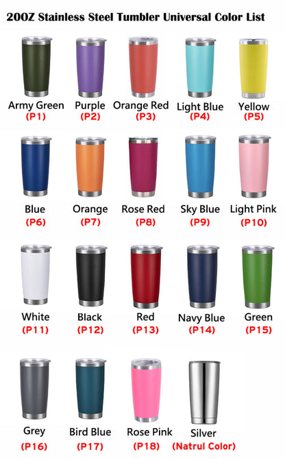 20 oz Premium Stainless Steel Tumbler - Customizable with Laser Engraving